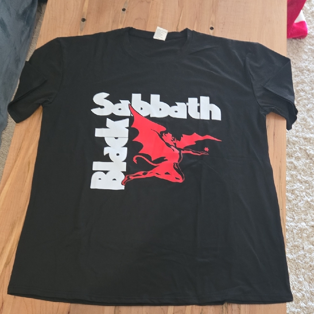 Black SABBATH Black and Red Graphic Tee